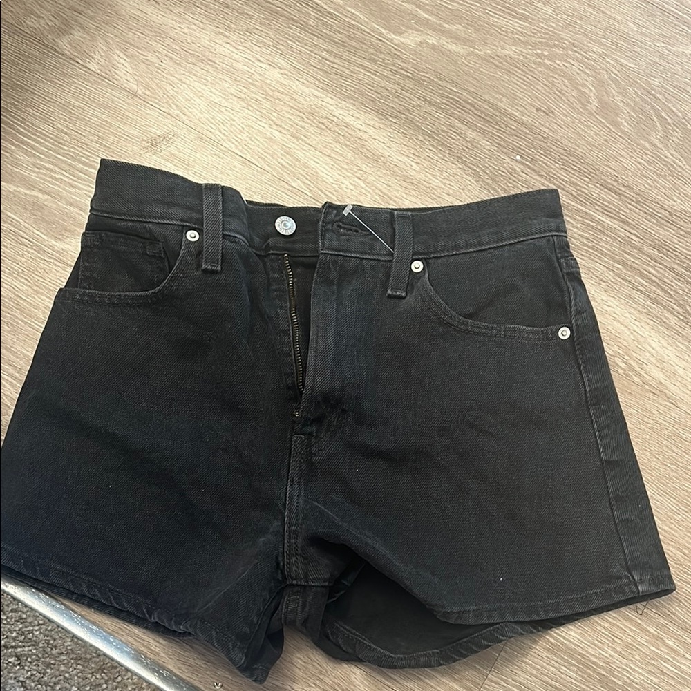 Women’s Black Levy Denim Shorts